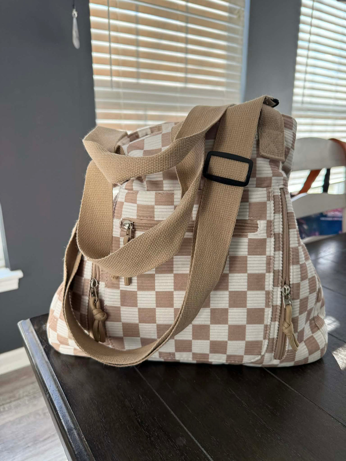 Caitlin Handbag - Corduroy Checker