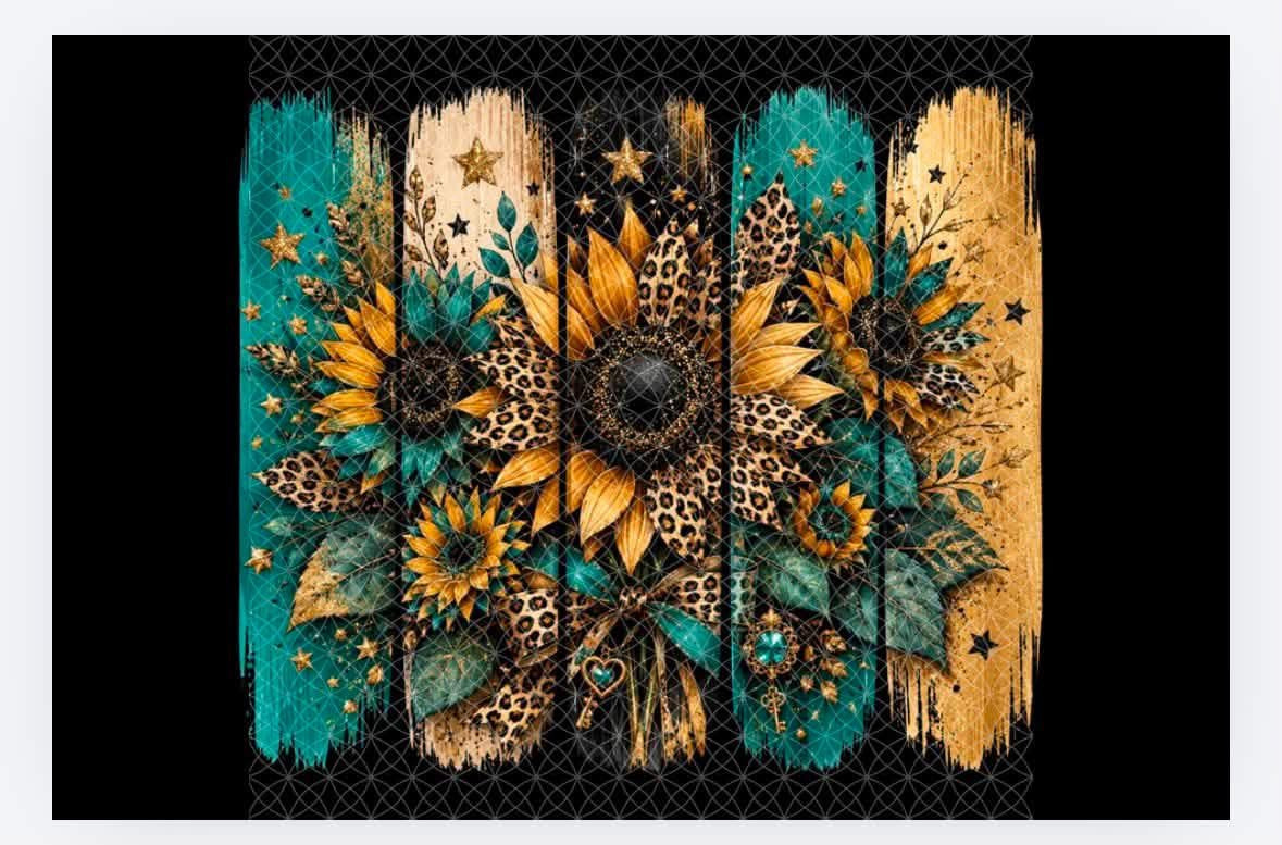 Desk Mat - Sunflower Teal