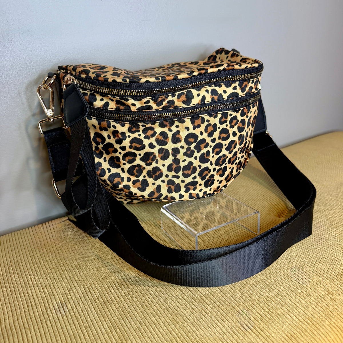 The Roni Nylon Crossbody - Animal Print